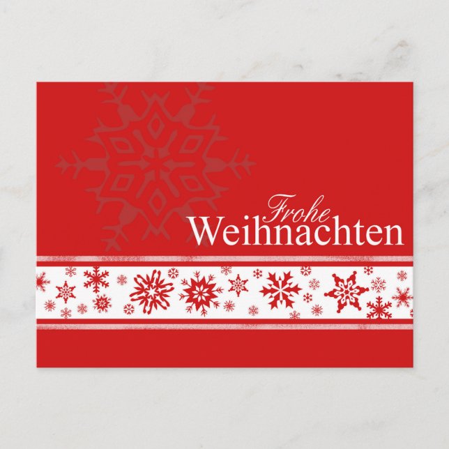 Carte de Noël allemande Frohe Weihnachten (Devant)