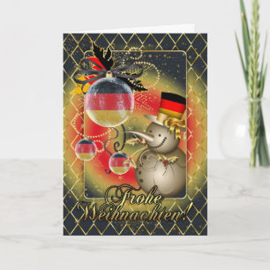 Carte de Noël allemande - Frohe Weihnachten