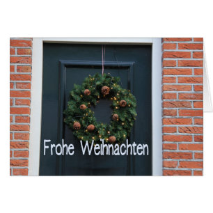Carte de Noël allemande Frohe Weihnachten