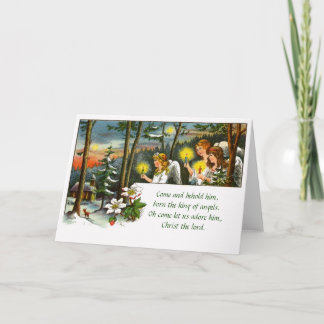 Carte de Noël allemande vintage