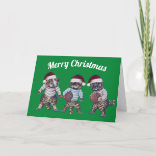 Carte de Noël américaine de football