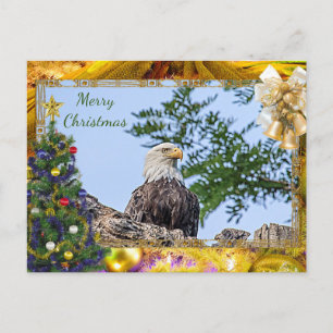 Carte de Noël American Bald Eagle