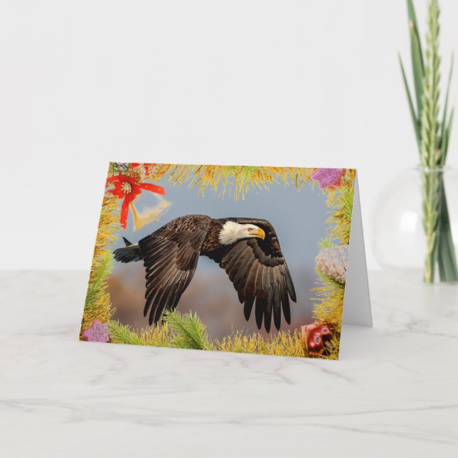 Carte de Noël American Bald Eagle (Devant)