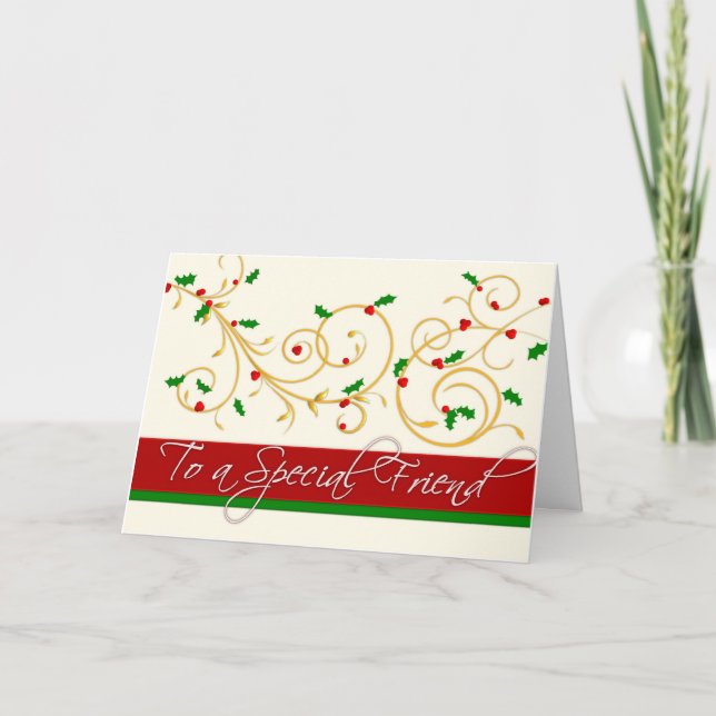 Carte de Noël - Ami spécial (Devant)