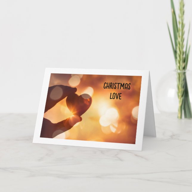 CARTE DE NOËL "AMOUR" À MON AMOUR (Devant)