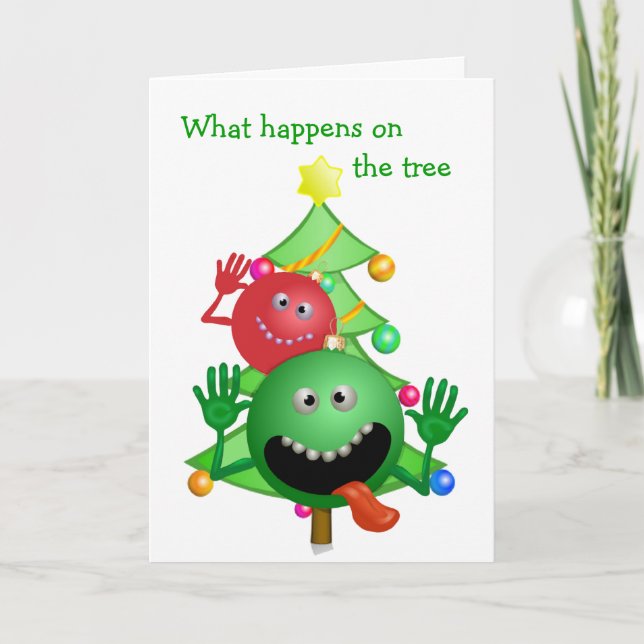 Carte de Noël amusante (Devant)