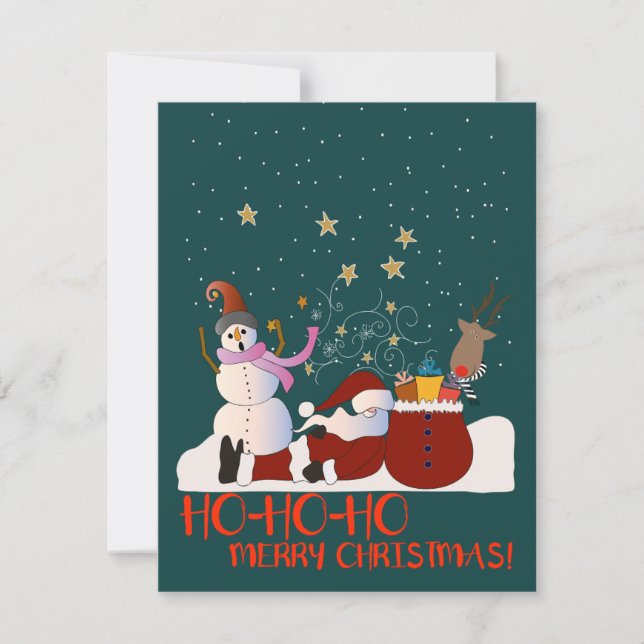 Carte de Noël amusante (Devant)