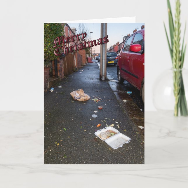  Carte de Noël amusante (Devant)