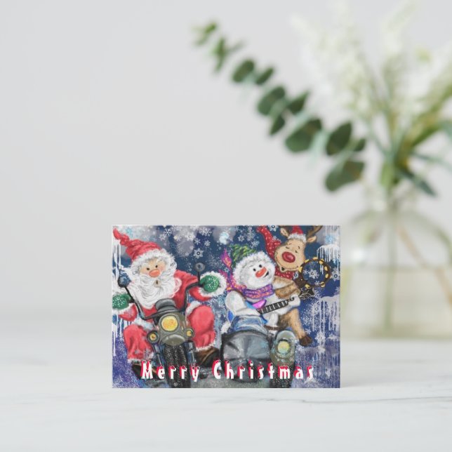 Carte de Noël amusante Bonne Noël Meilleurs amis (Debout devant)