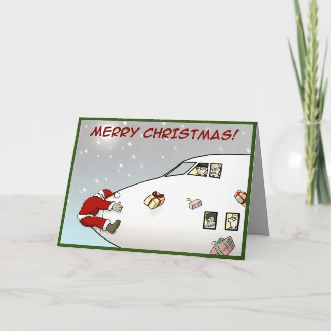 Carte de Noël amusante - Oups ! (Devant)