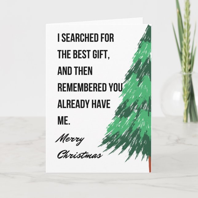 Carte de Noël amusante pour les amis et la famille (Devant)