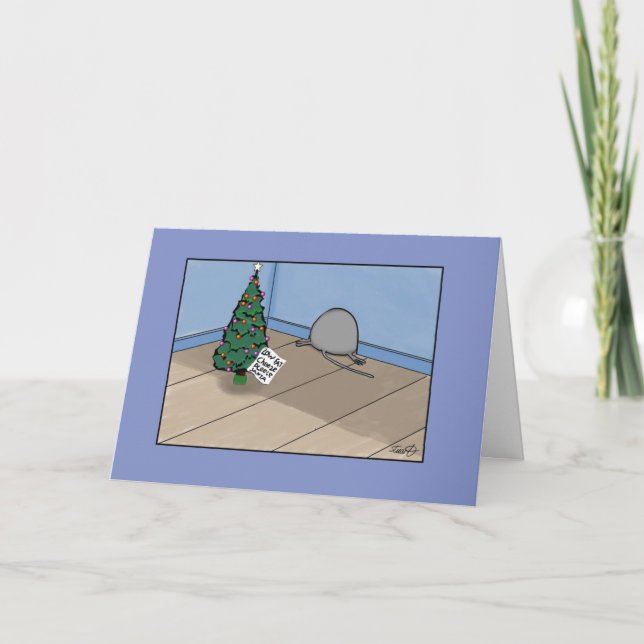 Carte de Noël amusante - Souris de Noël (Devant)