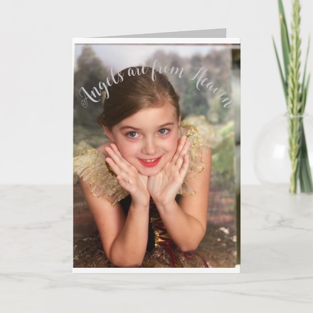 Carte de Noël Angel (Devant)