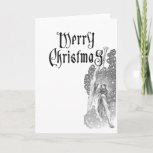 Carte de Noël Angel avec trompette