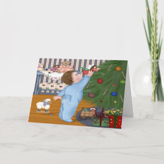 Carte de Noël Angel Baby (Devant)