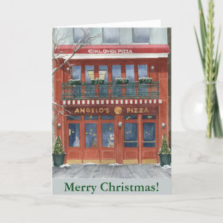 Carte de Noël Angelo Pizza NYC