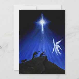 Carte de Noël Angels & Bergers (message vide)