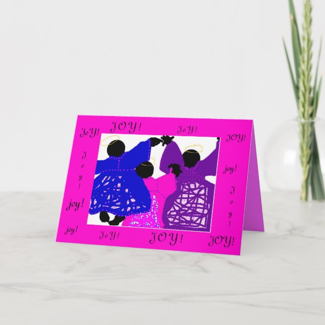 Carte de Noël/anges de joie (Devant)