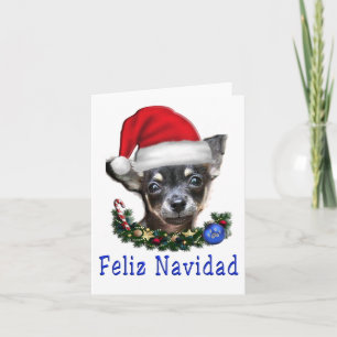 carte de noël animal chihuahuas