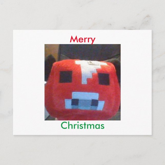 Carte de Noël Animation sous-sol. (Devant)