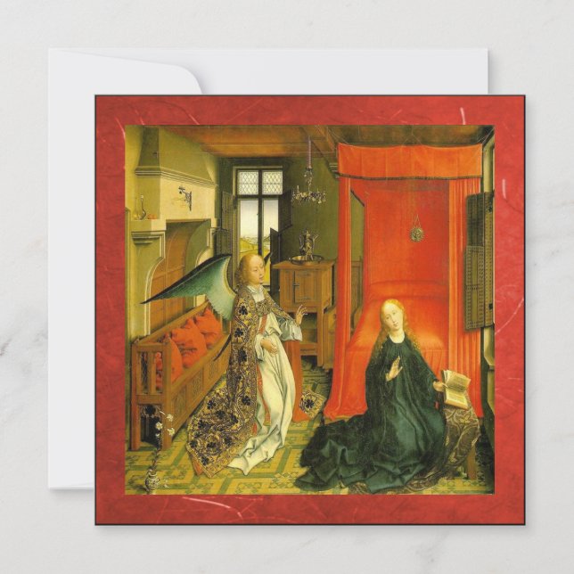 Carte de Noël Annonciation personnalisée (Devant)