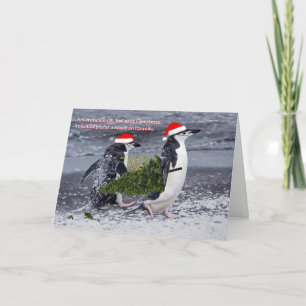 Carte de Noël Antarctique Beach