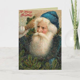 Carte de Noël Antique Père Noël