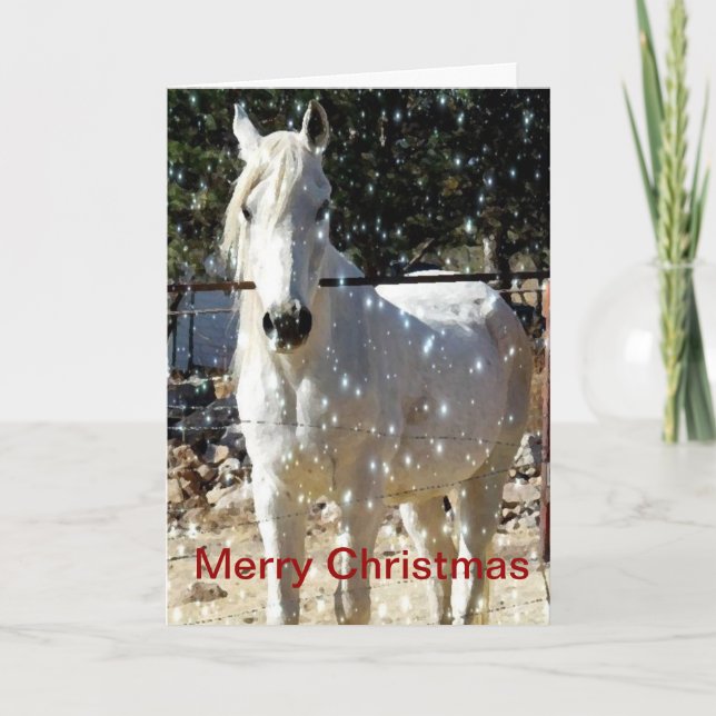Carte de Noël Arabian Horse (Devant)