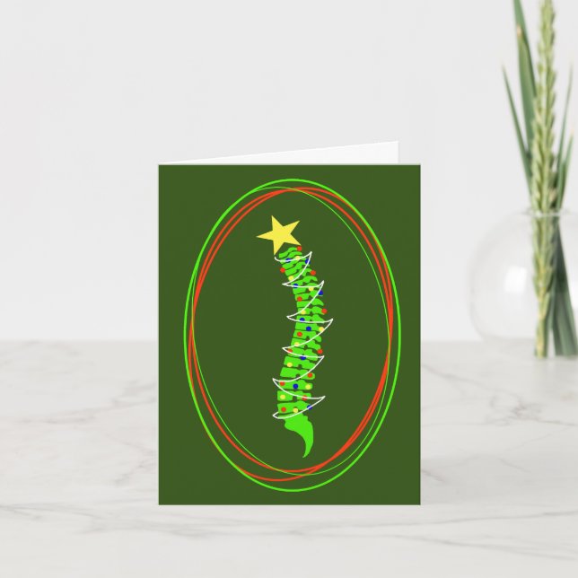 Carte de Noël Arbre de Noël (Devant)