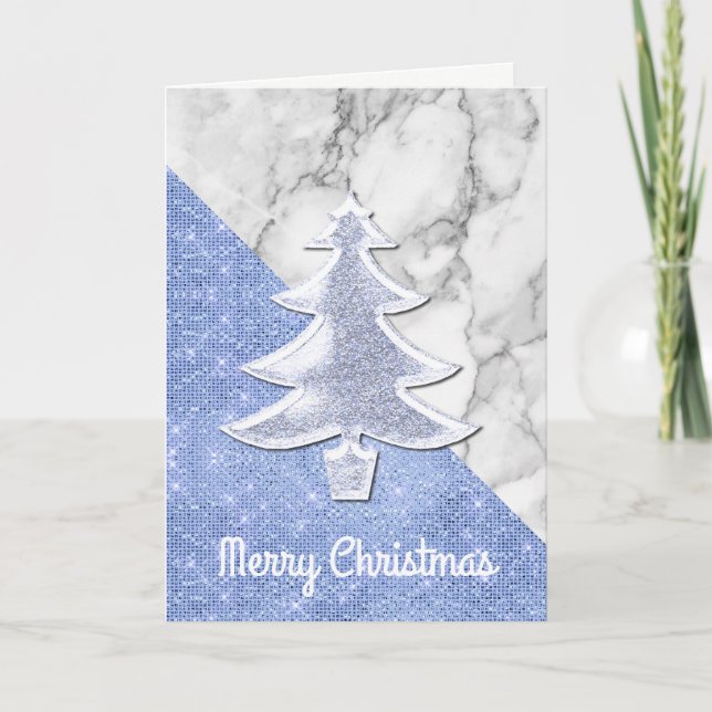 Carte de Noël Arbre de Noël moderne (Devant)