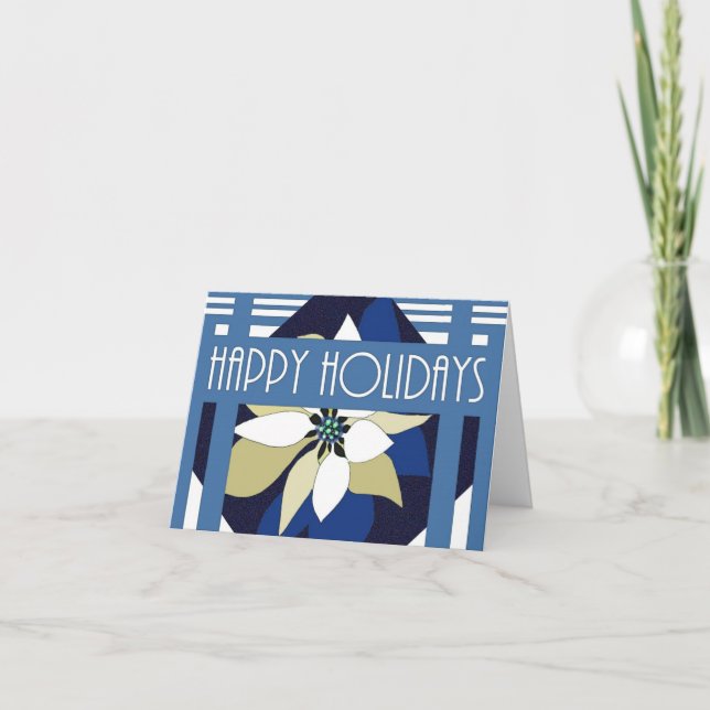 Carte de Noël Art déco (Devant)