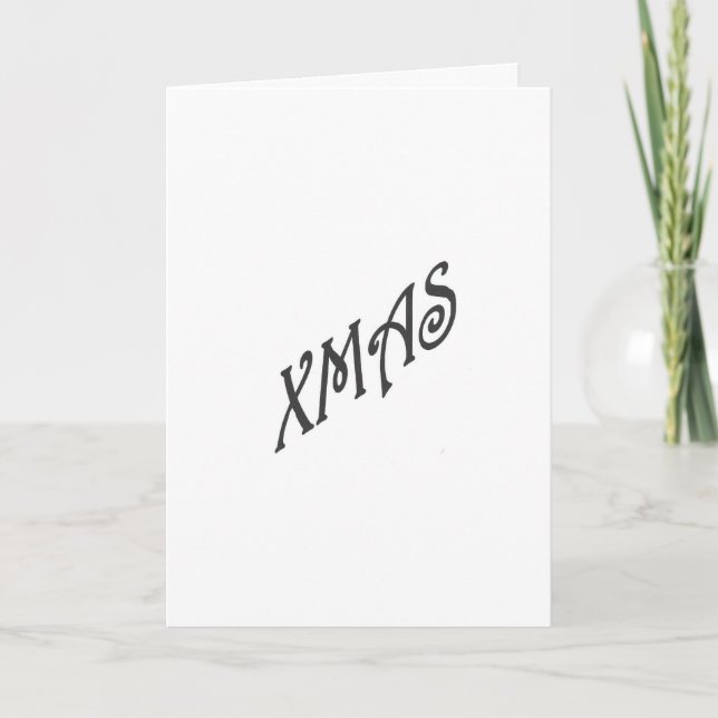 Carte de Noël athée (Devant)