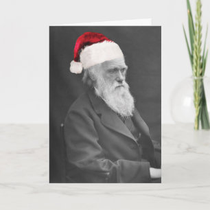 Carte de Noël athée Darwin - Bonnes Fêtes