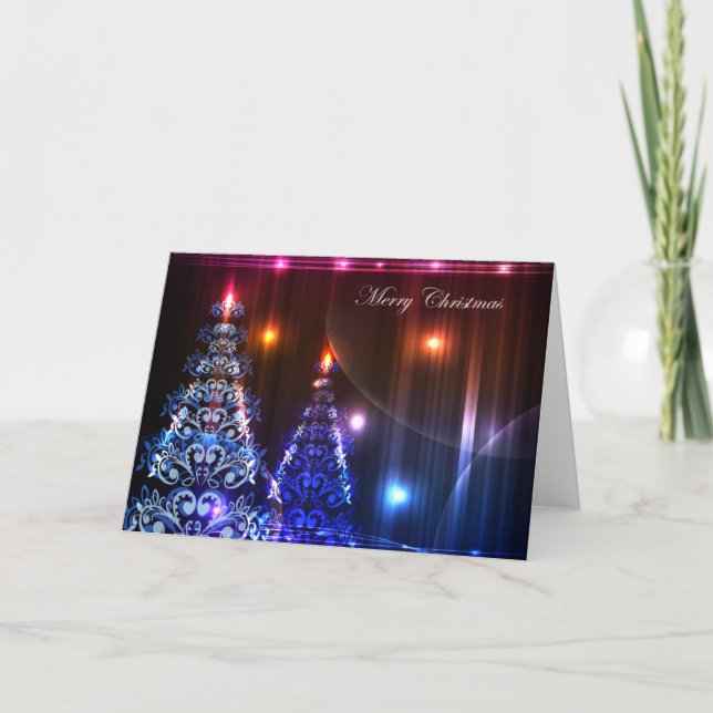 Carte de Noël au néon #1 (Devant)