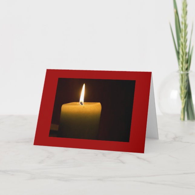 Carte de Noël aux bougies (Devant)