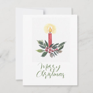 Carte de Noël aux bougies
