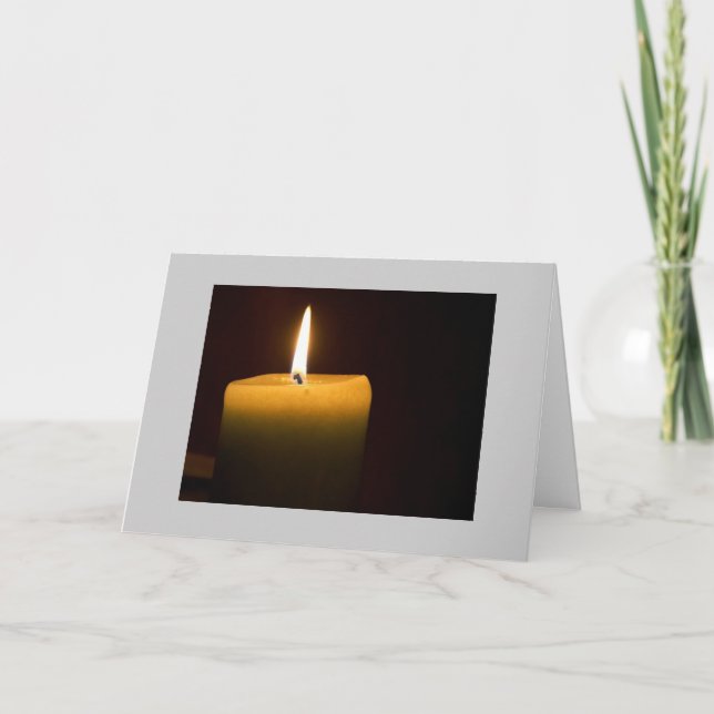 Carte de Noël aux bougies (Devant)