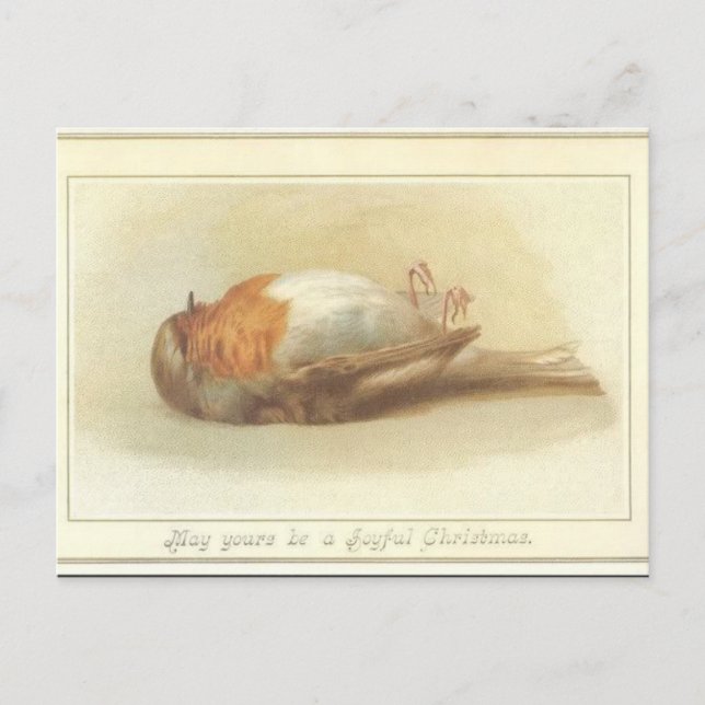 Carte de Noël aux oiseaux morts (Devant)
