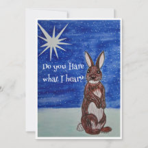 Carte de Noël avec Bunny