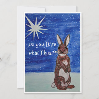 Carte de Noël avec Bunny