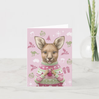 Carte de Noël avec des Animaux Australiens Mignons