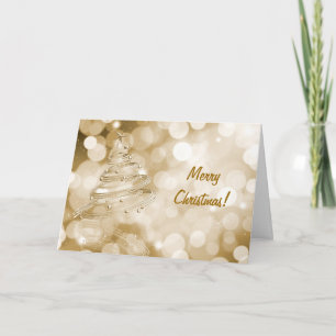 Carte de Noël avec design abstrait d'arbre