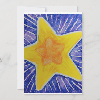 Carte de Noël avec étoile