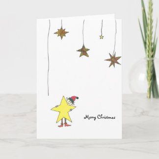Carte de Noël avec étoile