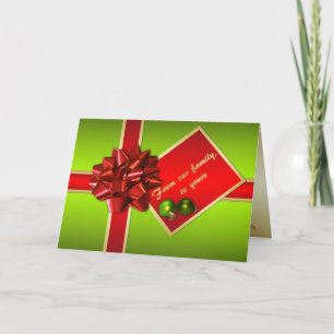Carte de Noël avec insertion de photos familiales