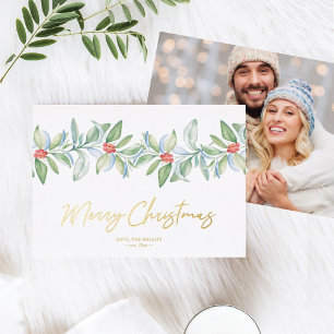 Carte de Noël avec papier photo