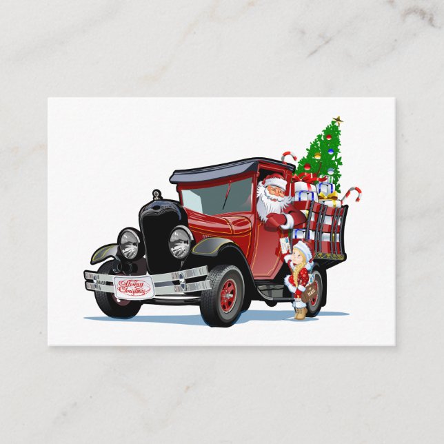 Carte de Noël avec Père Noël et Snow Maiden Postma (Devant)