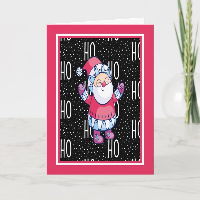 Carte de Noël avec Père Noël pour enfants (Devant)