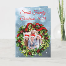 Carte de Noël avec photo de famille personnalisée