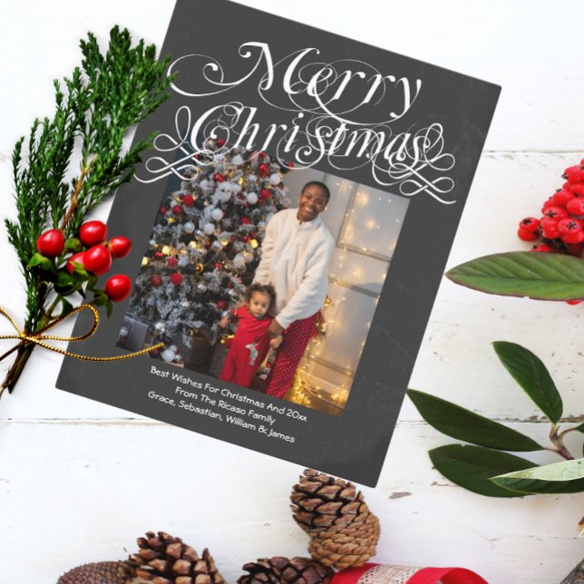 Carte de Noël avec photo et texte personnalisés (Créateur téléchargé)